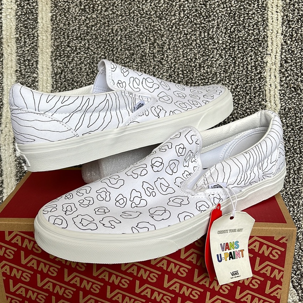 Vans Classic Slip-On U-Paint Leopard/Zebra WMNS - Picture 3 of 16